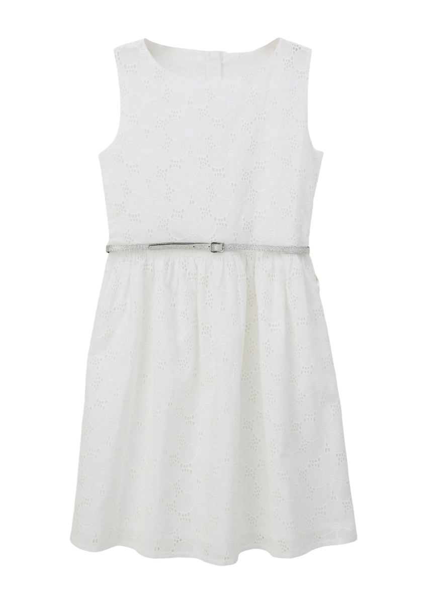 Kleid mit Broderie Anglaise