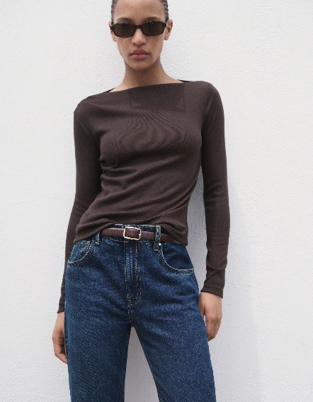 Langarmshirt "Lilobar" braun