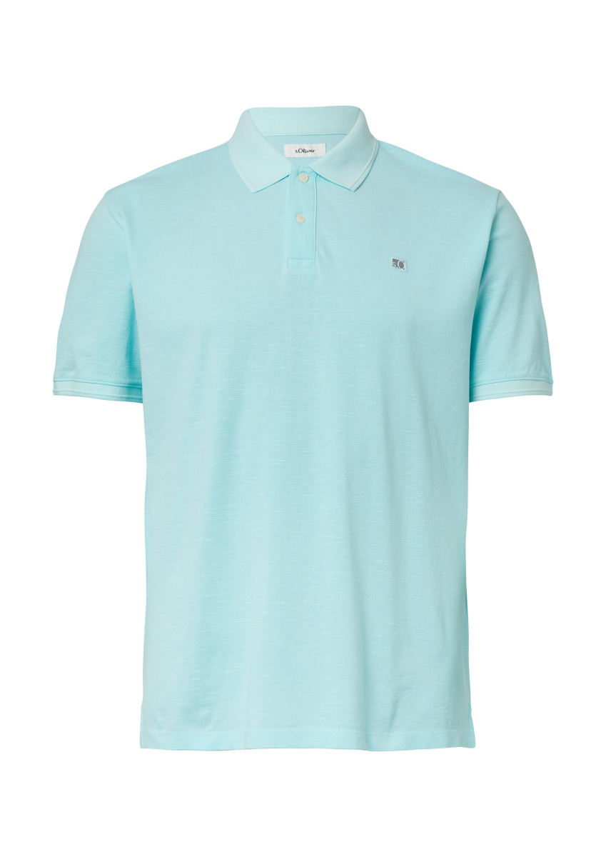 Poloshirt mit kleinem Labelpatch