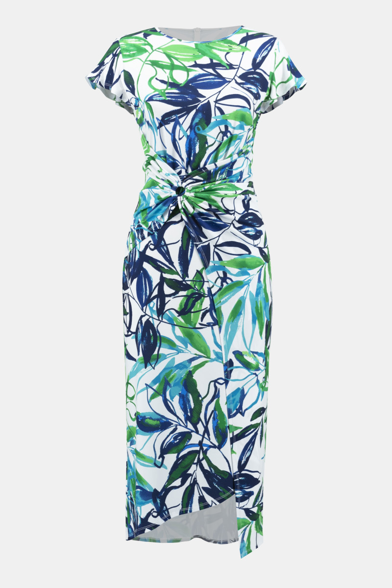 Kleid mit tropischem Muster