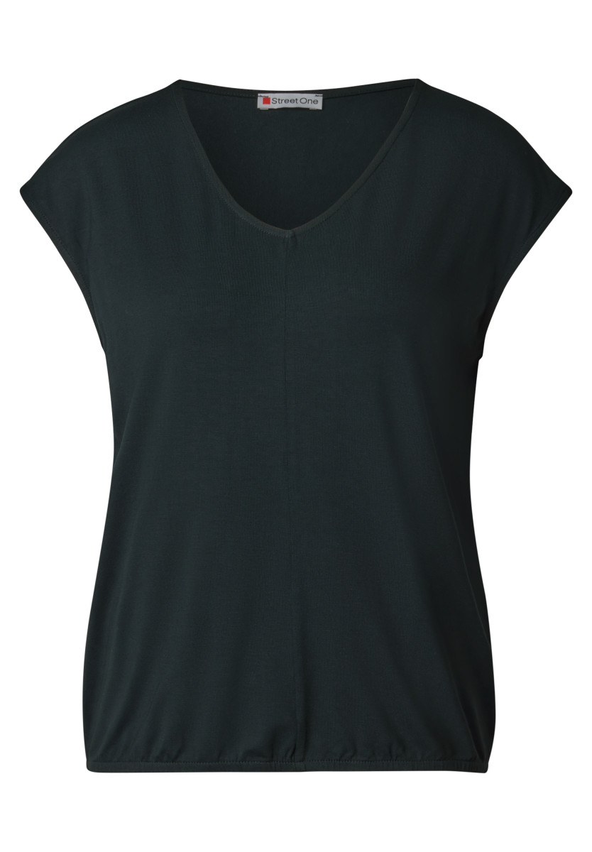 Jersey-Shirt dunkelgrün