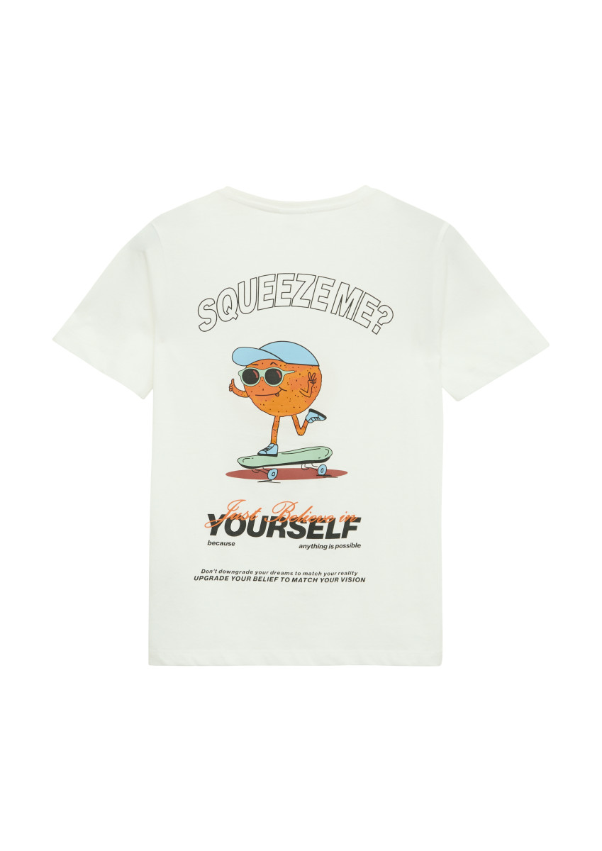 T-Shirt mit Rückenprint