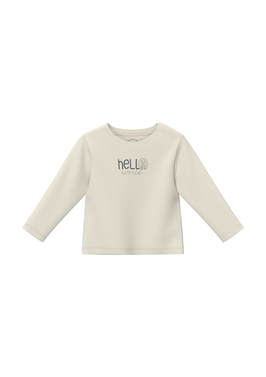 Baumwoll-Shirt mit Frontprint