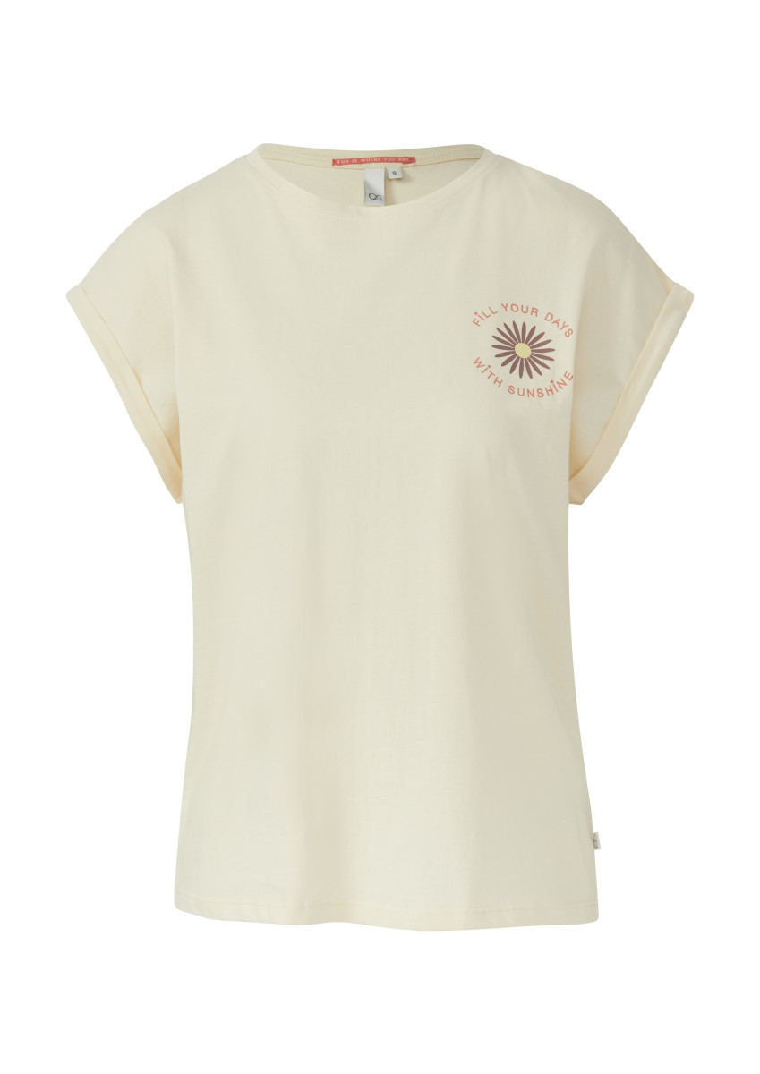Lockeres T- Shirt creme