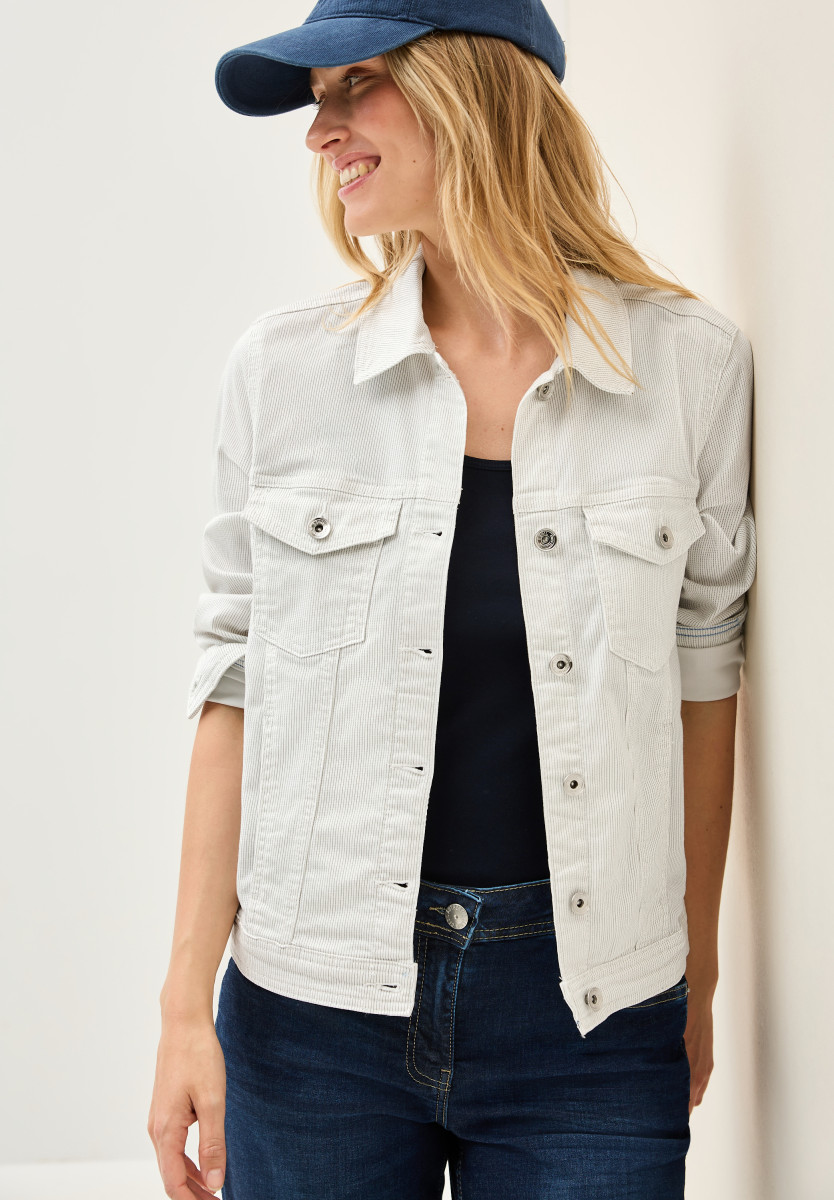 Gestreifte Jacke