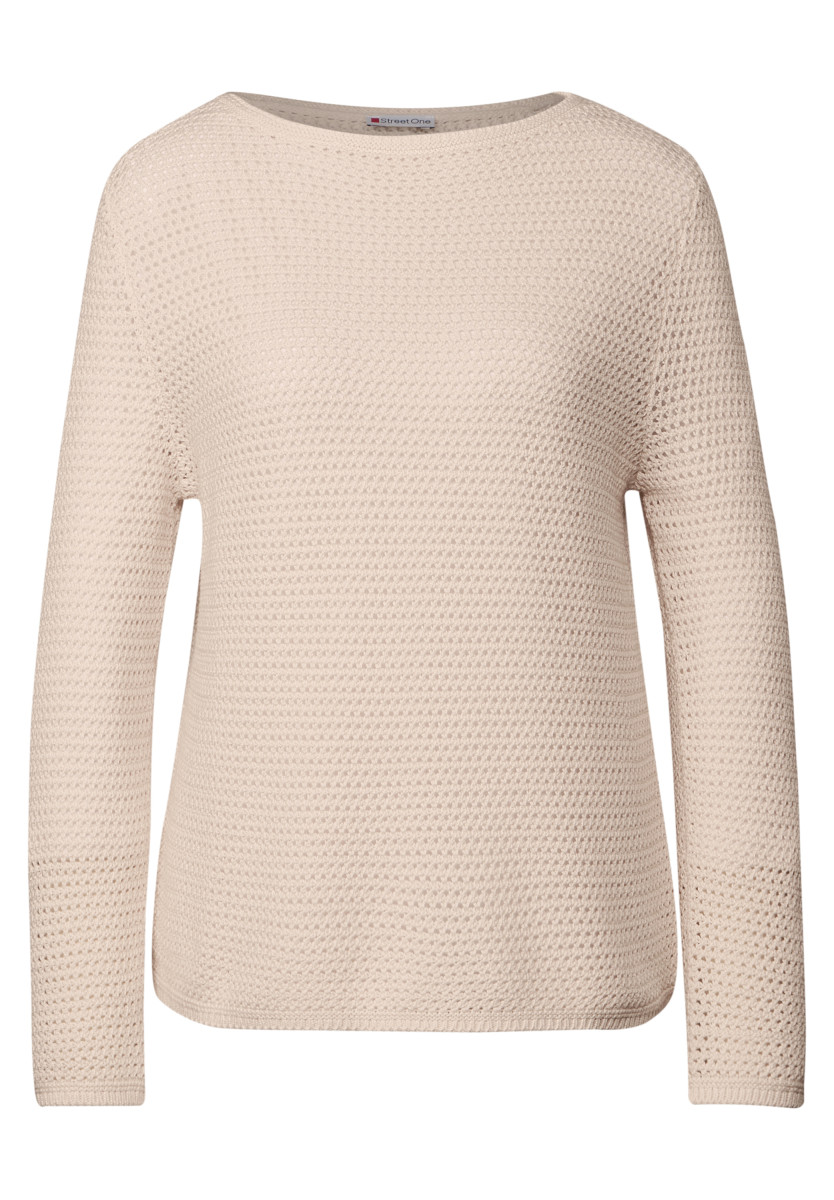 Pullover mit Lochmuster