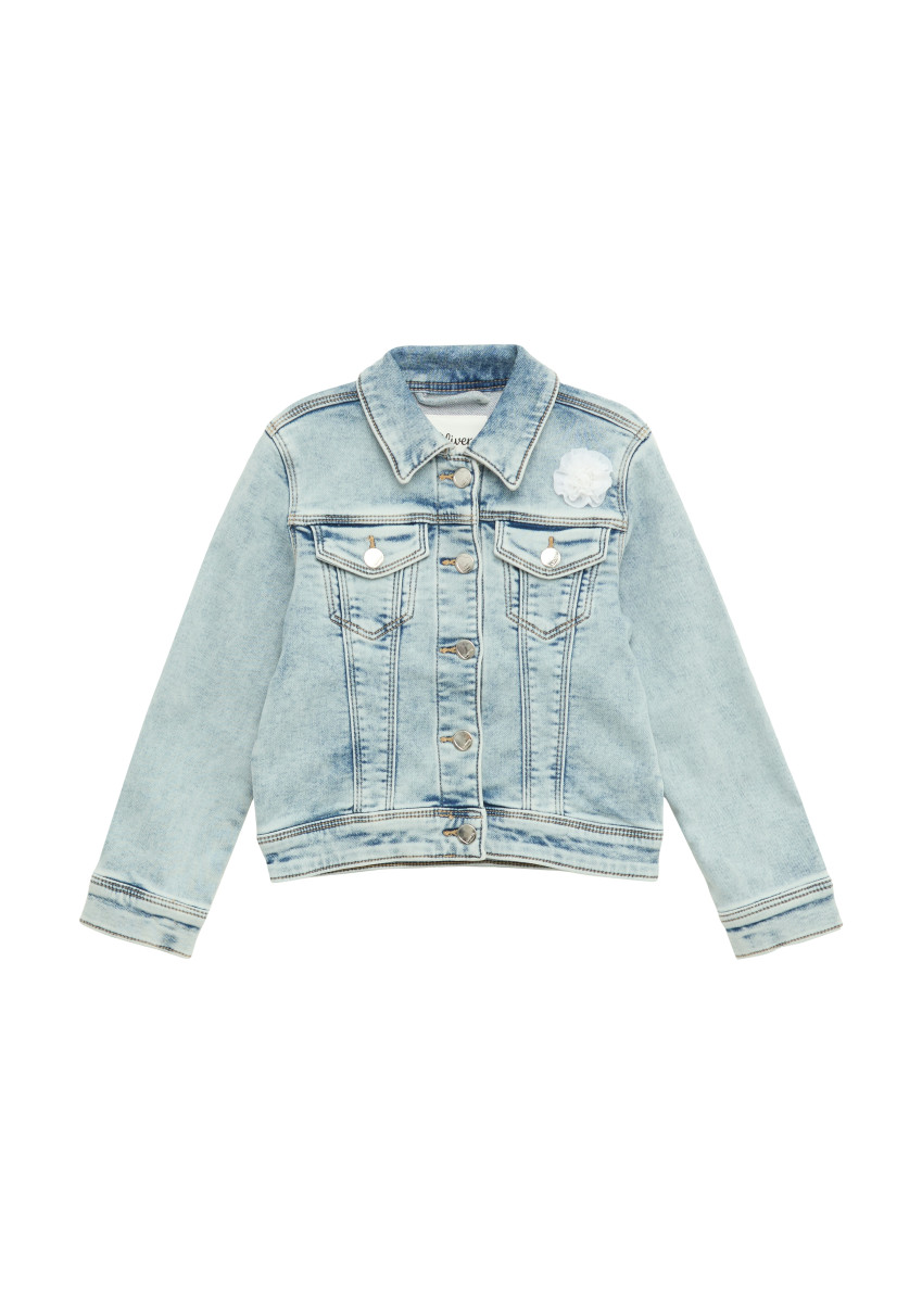 Jeansjacke mit Garment Dye