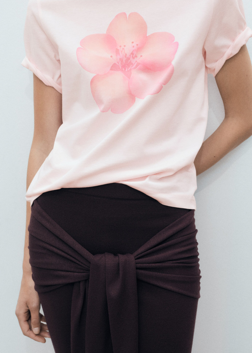 T-Shirt "Floral" rosa