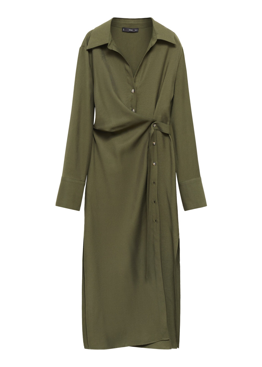 Hemdkleid in Wickel-Optik