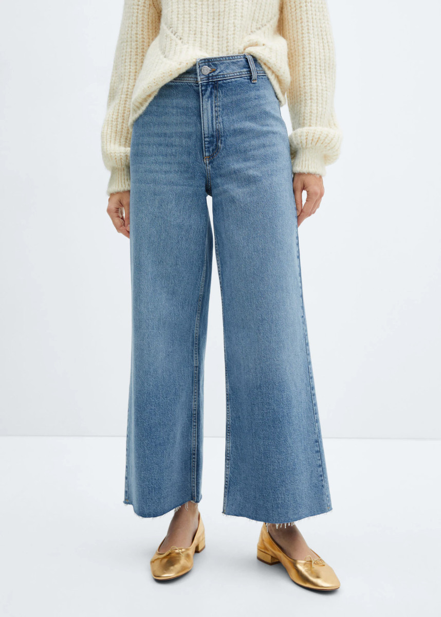 Jeans im Culotte-Stil