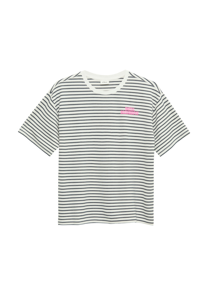 Boxy-T-Shirt dunkelblau