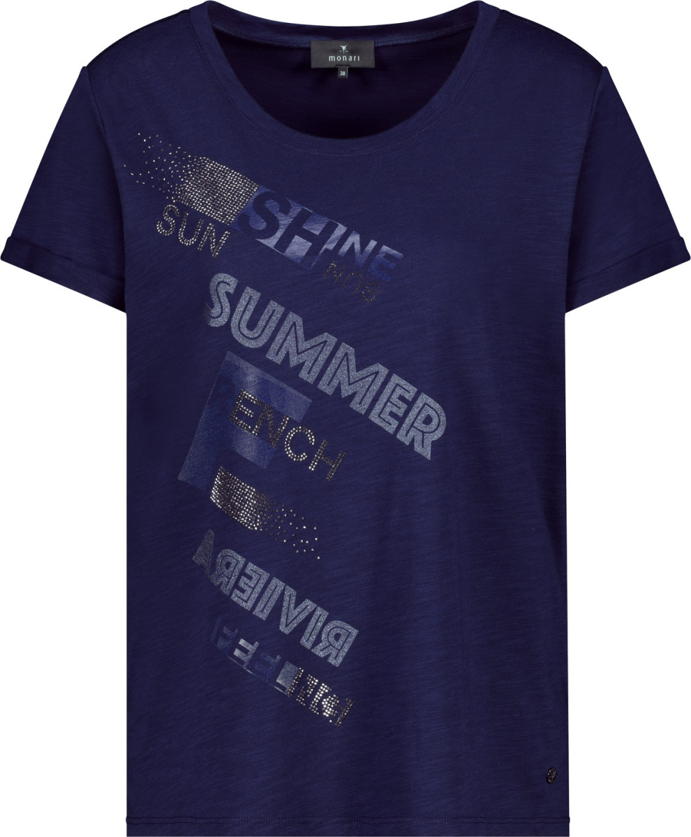 T-Shirt mit Schmuckschrift