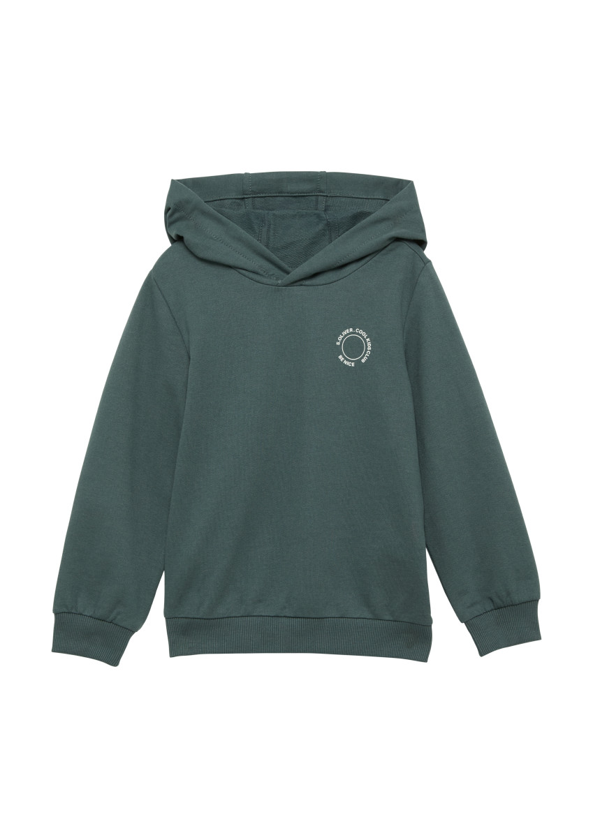 Kapuzen-Sweatshirt grau