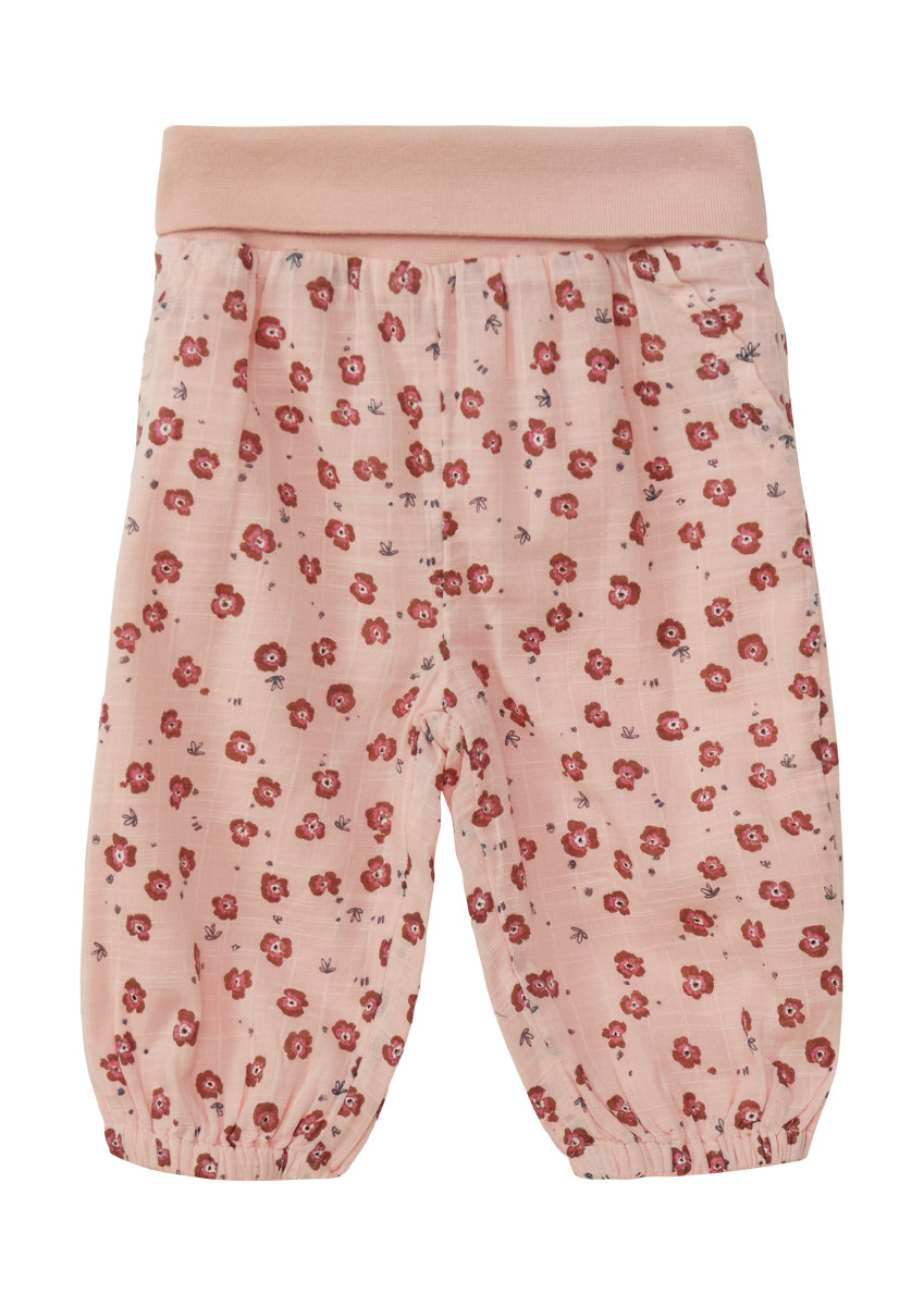 Strukturierte Wide-Leg-Hose