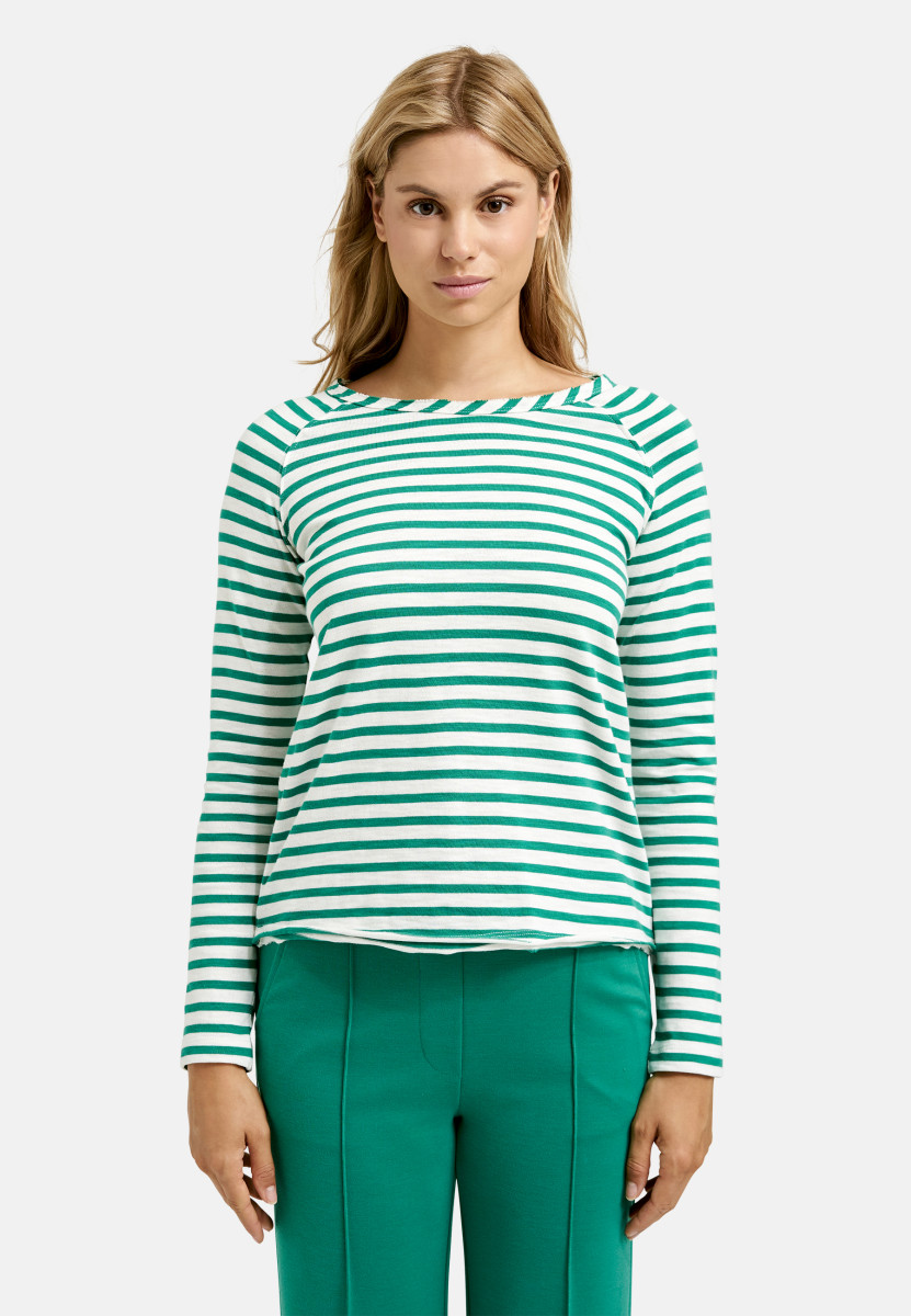 gestreiftes Langarmshirt