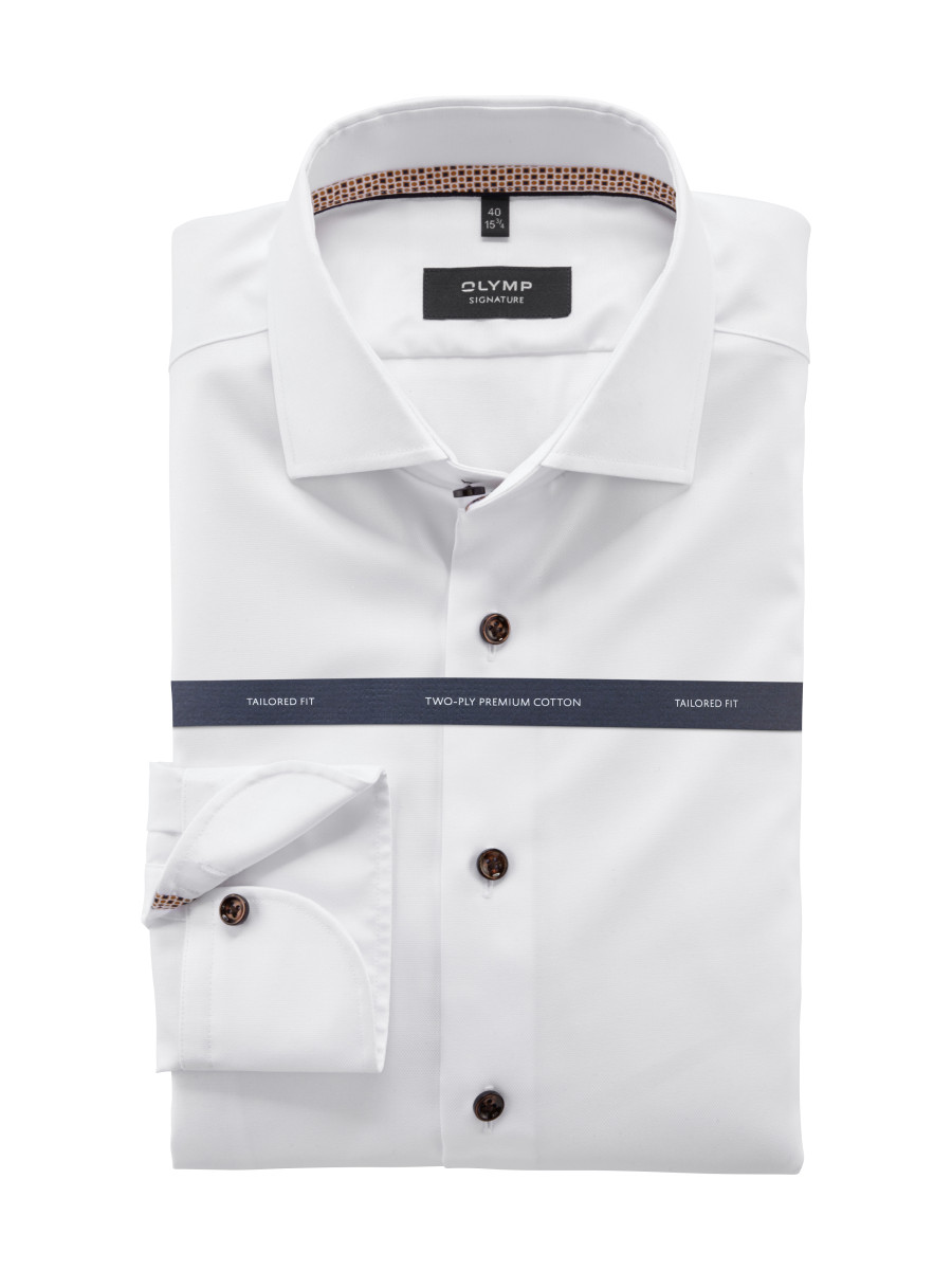Langarm-Hemd weiß