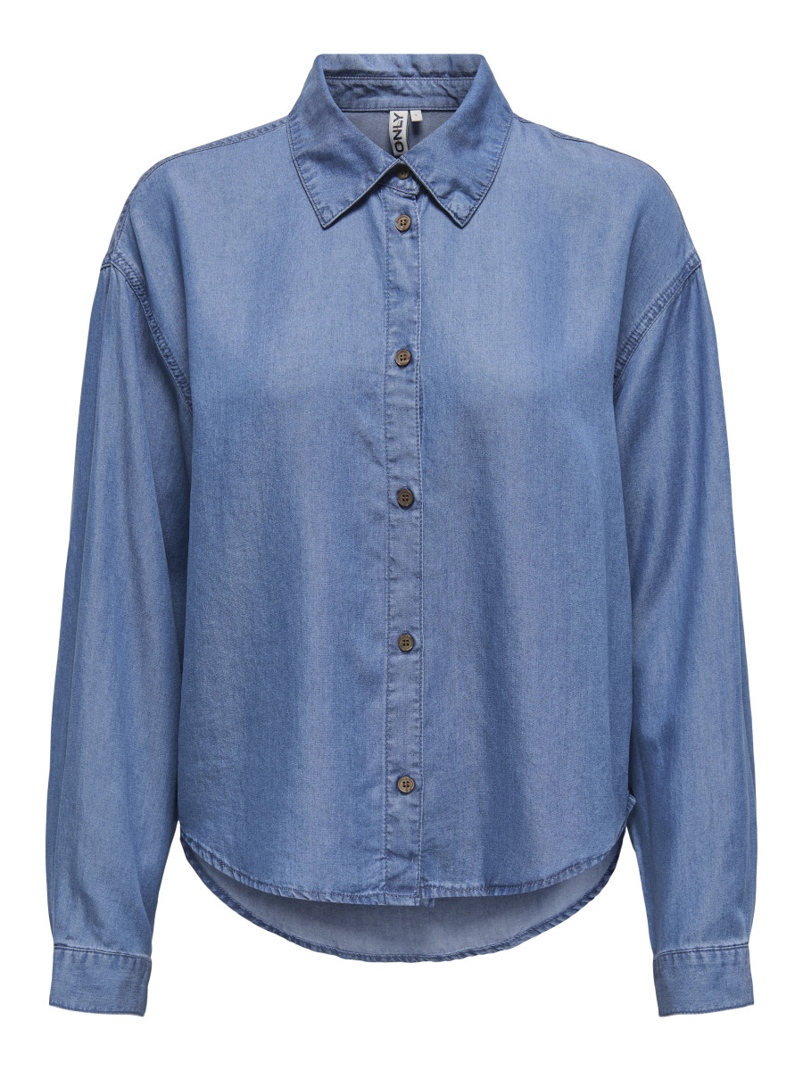 Hemdbluse blau