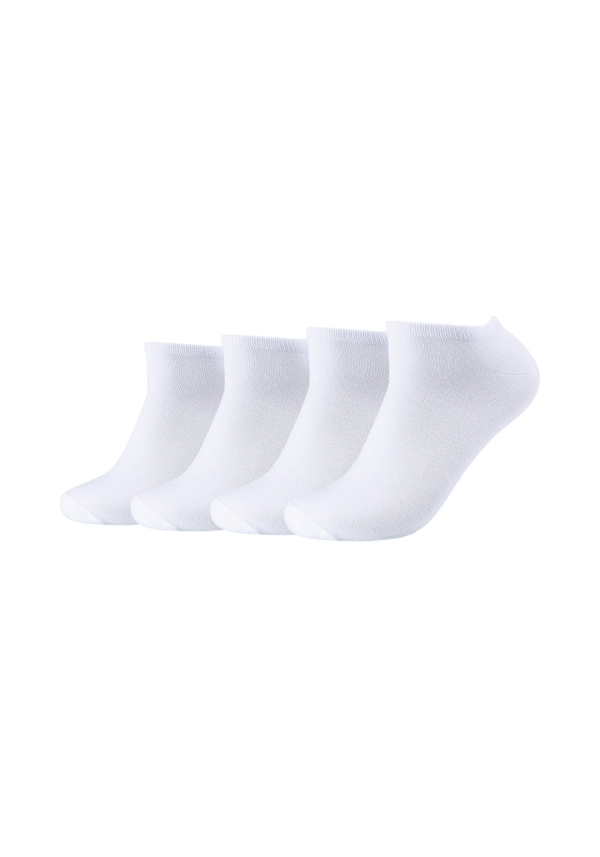 Unisex Sneaker Socken (4 Paar) weiß