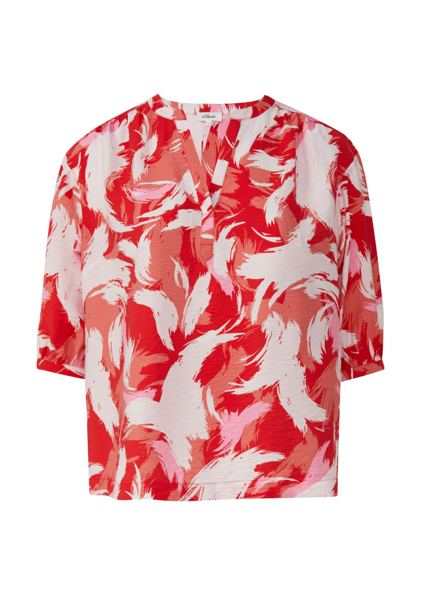 Bluse mit V-Ausschnitt