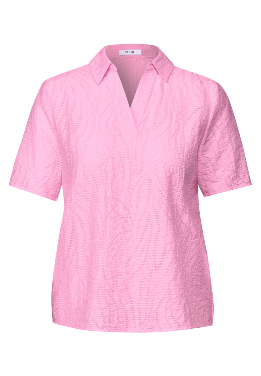 Blusenshirt mit Struktur rot