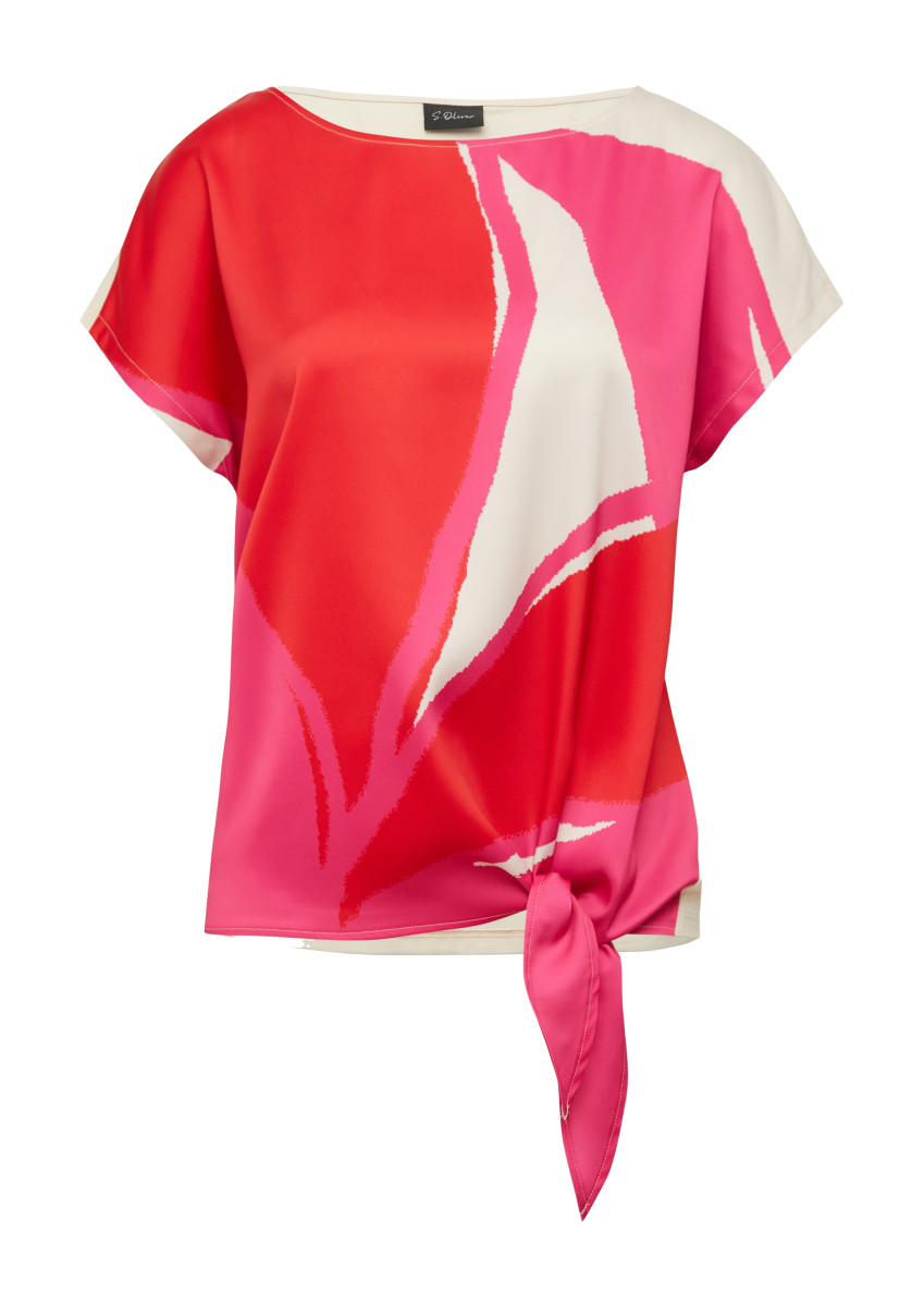 Blusenshirt im Fabricmix