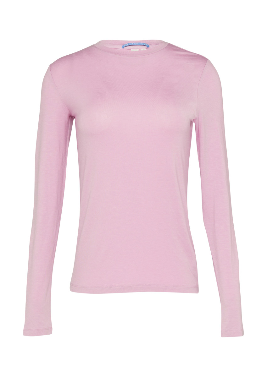 Weiches Longsleeve aus Lyocellmix pink