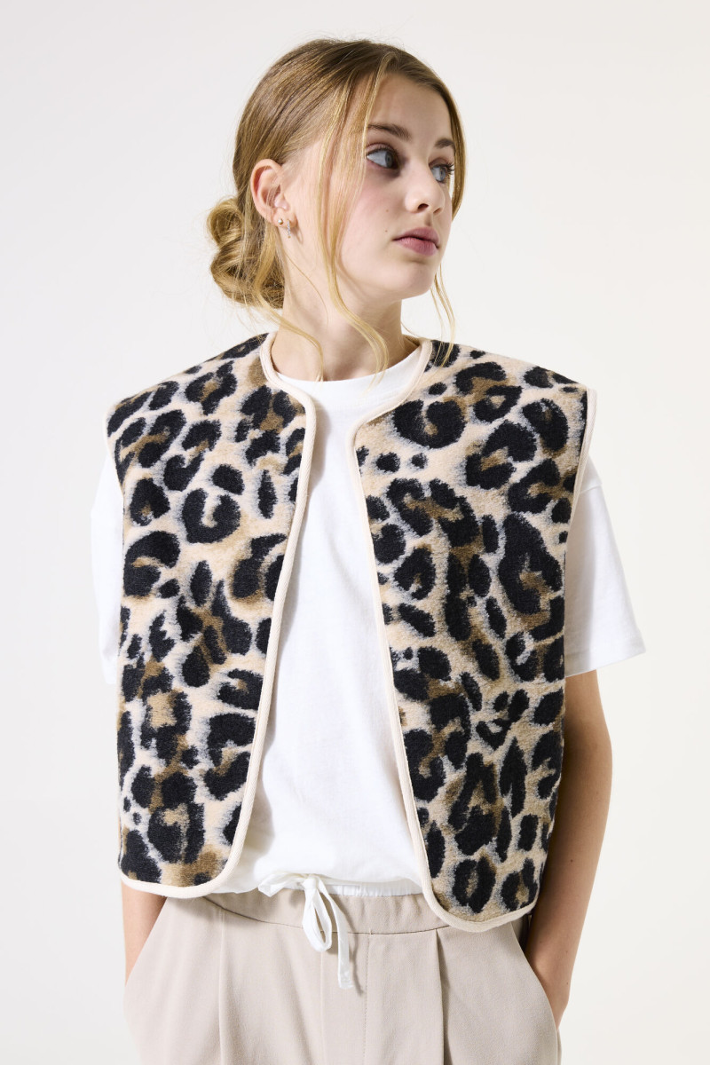 Weste mit Leo-Print