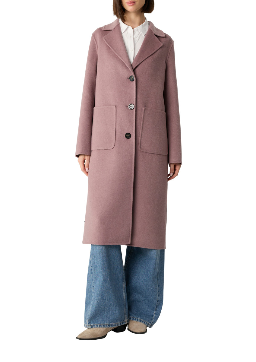 Langer Doubleface-Mantel