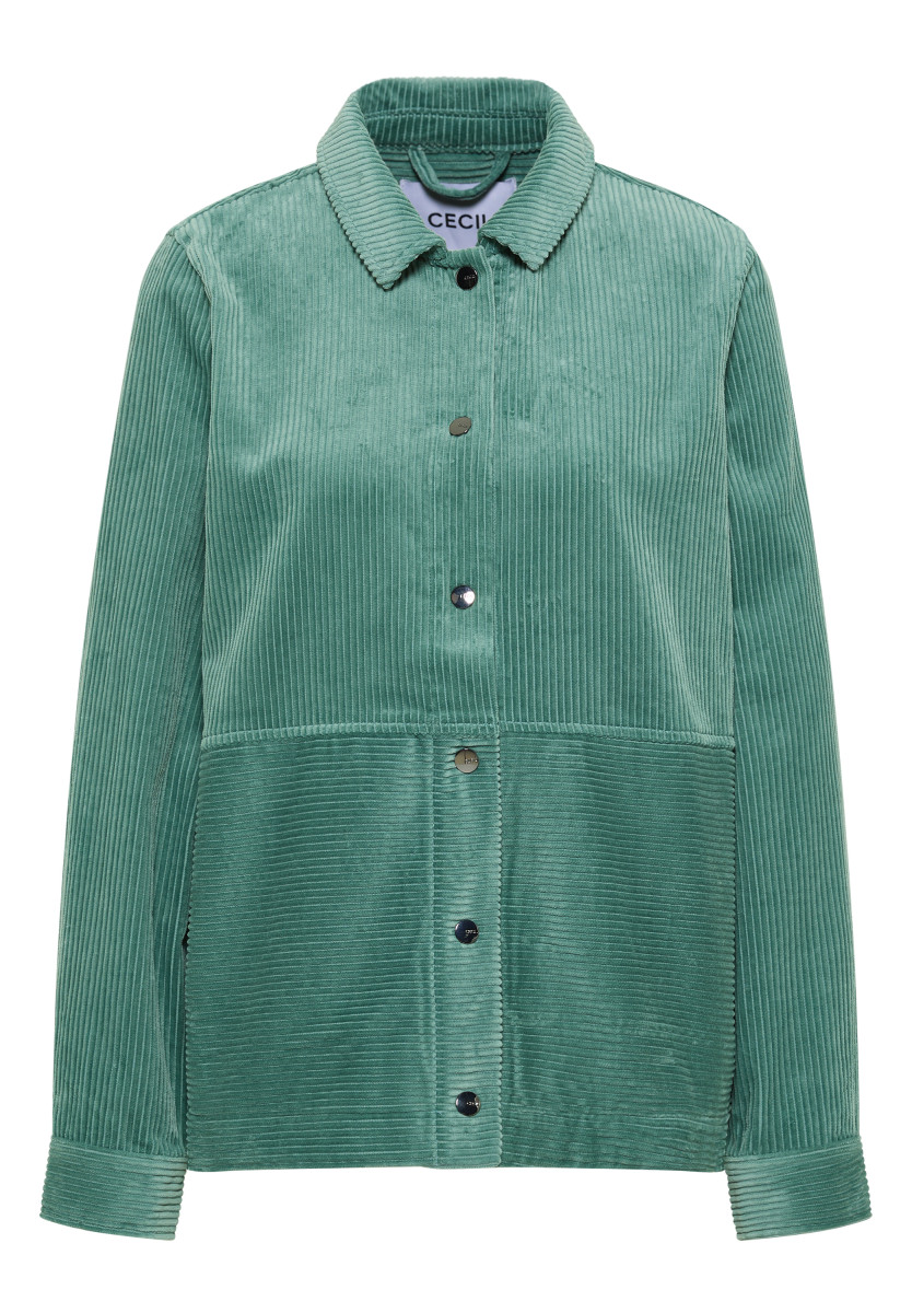Cord Overshirt mit Knöpfen
