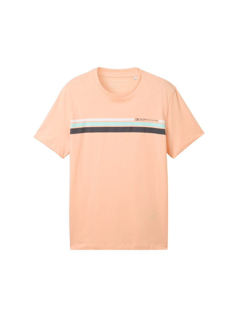 T-Shirt mit Print orange