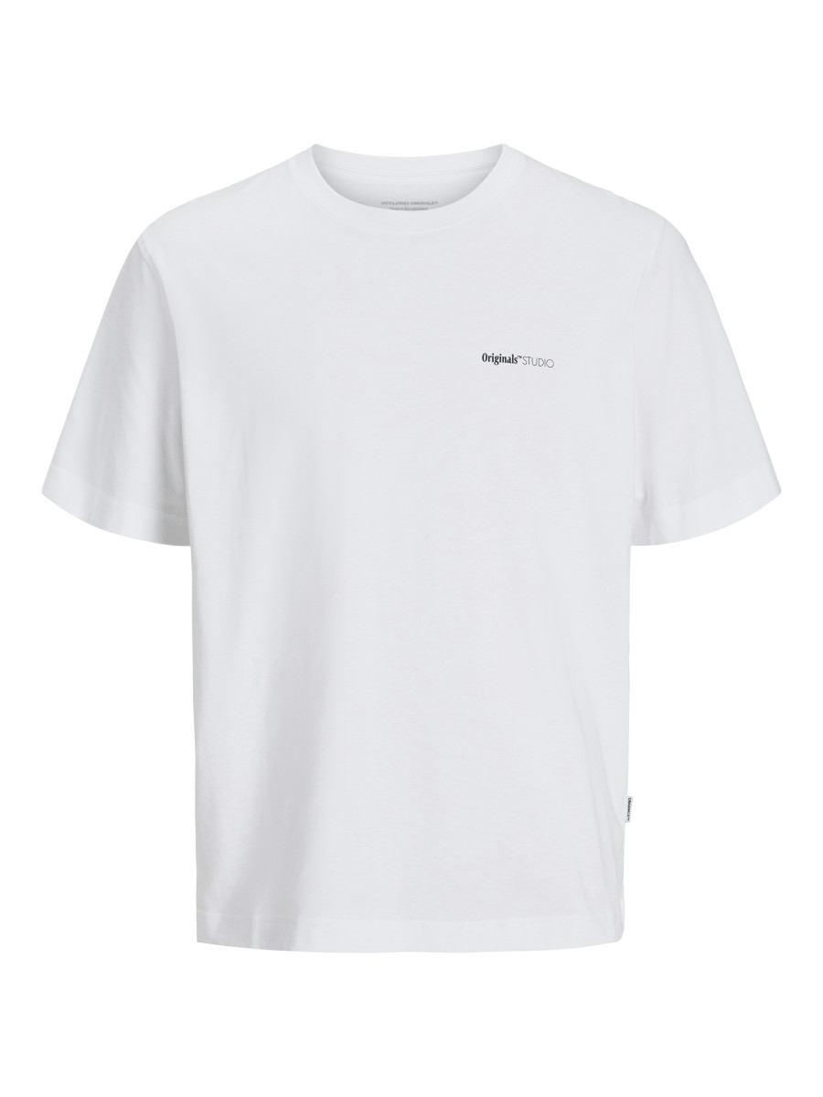 T-Shirt mit Rückenprint weiß