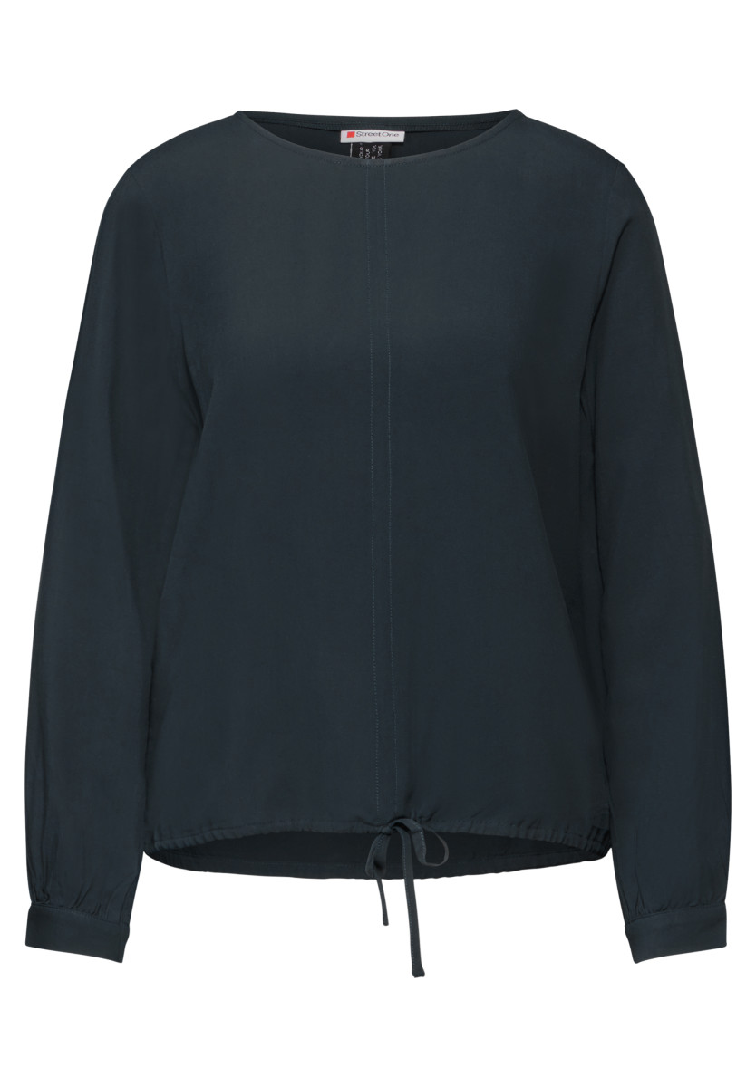 Bluse in Unifarbe