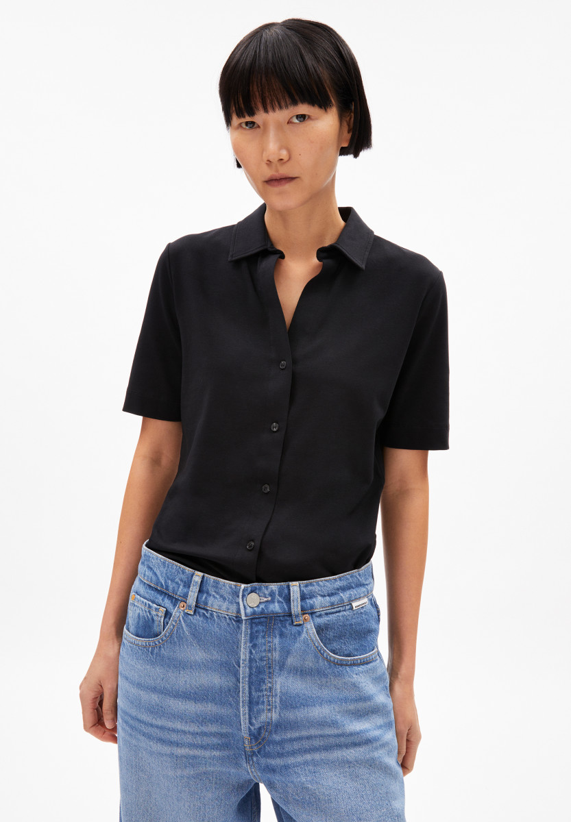 Bluse aus Bio-Baumwoll Mix