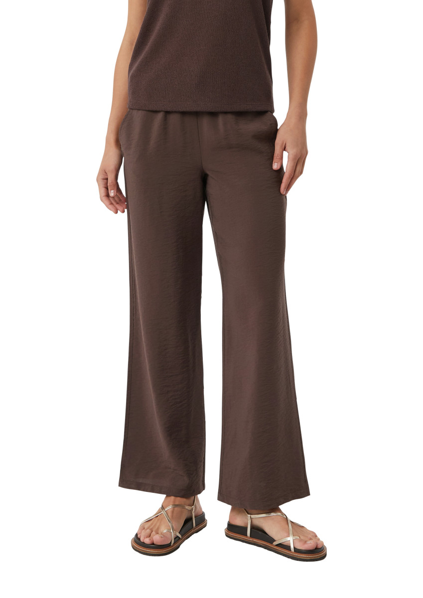 Strukturierte Wide-Leg-Hose