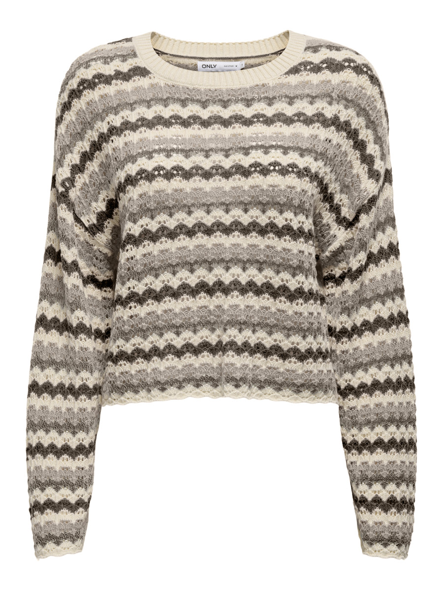 Strickpullover grau