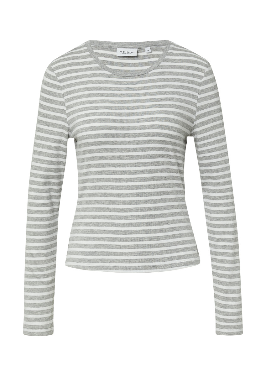 Langarmshirt weiß