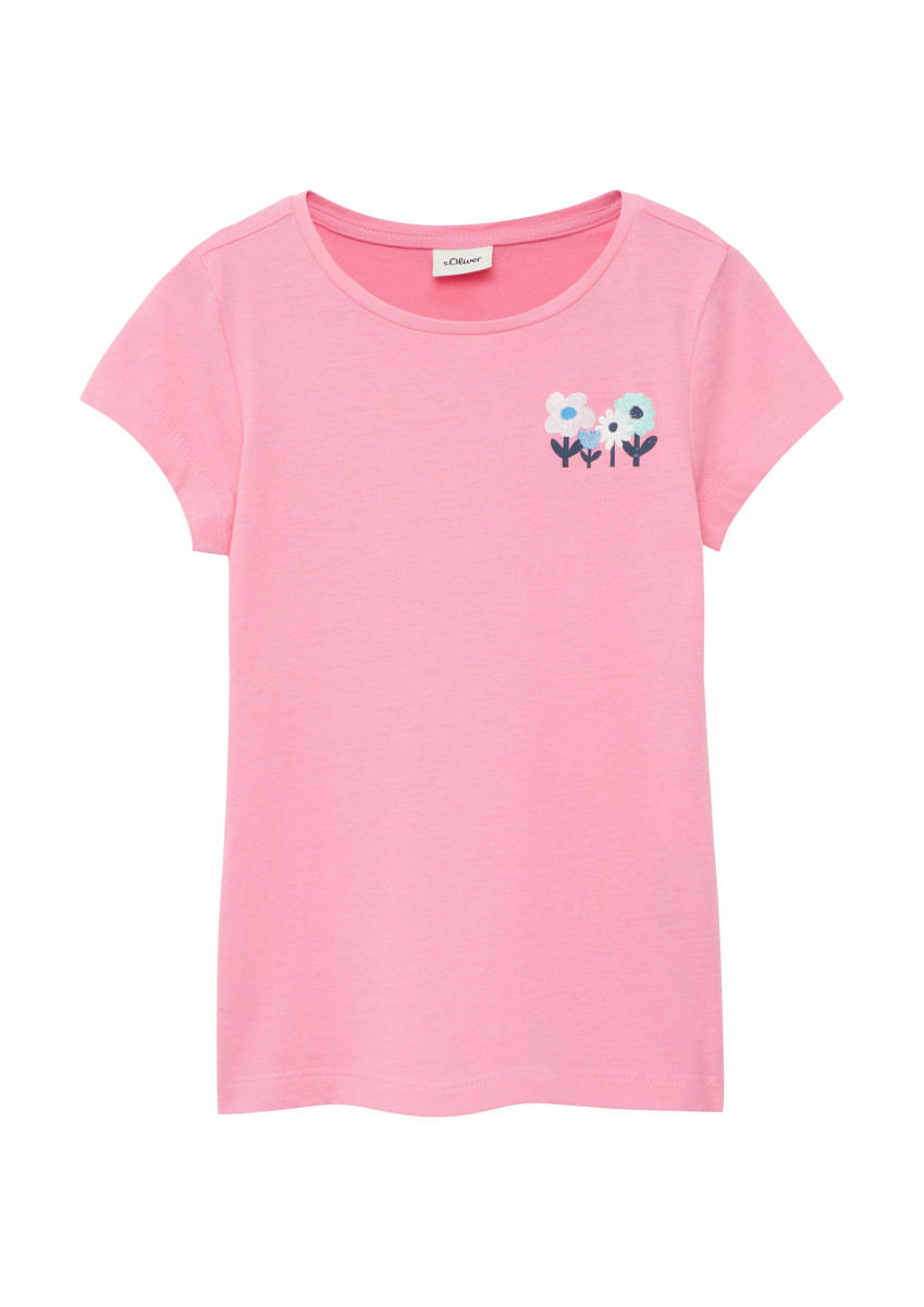 Ausgestelltes T-Shirt pink