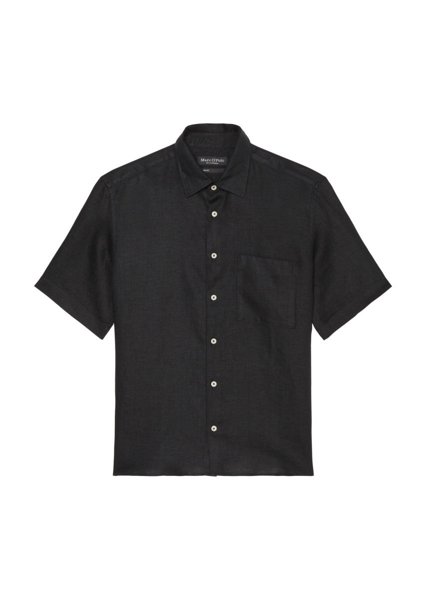 Kurzarm-Hemd schwarz