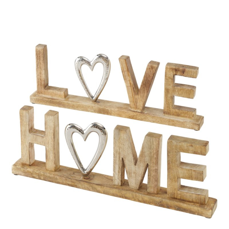 Schriftzug "Love/Home" - 2 versch. Modelle