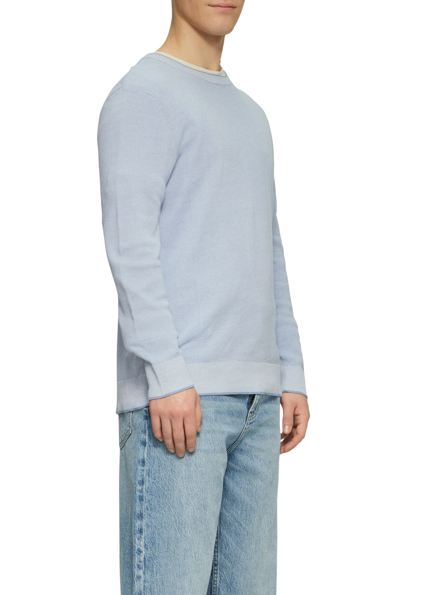 Strickpullover in Melange-Optik