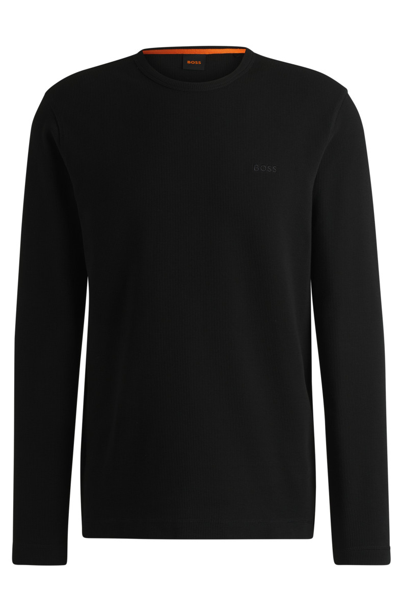 Longsleeve aus Baumwoll-Mix schwarz