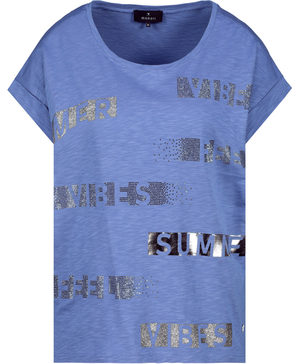 T-Shirt mit Schmuckschrift