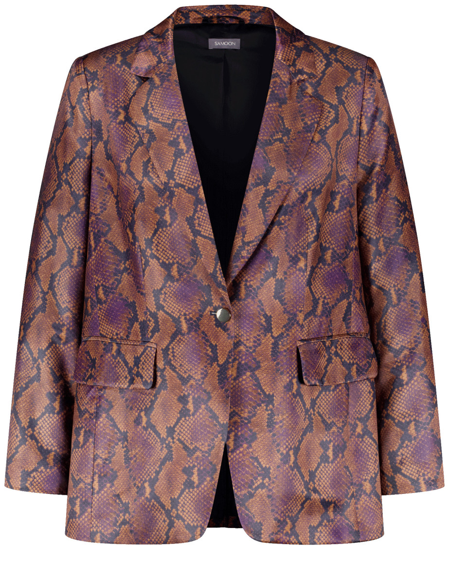 Blazer mit Schlangen-Print