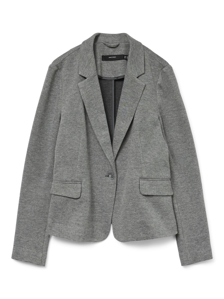 Einreihiger Blazer grau