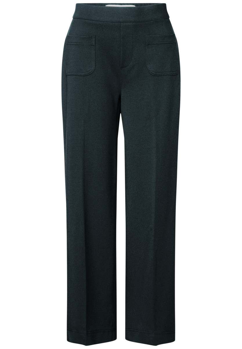 Straight Leg Hose dunkelgrün