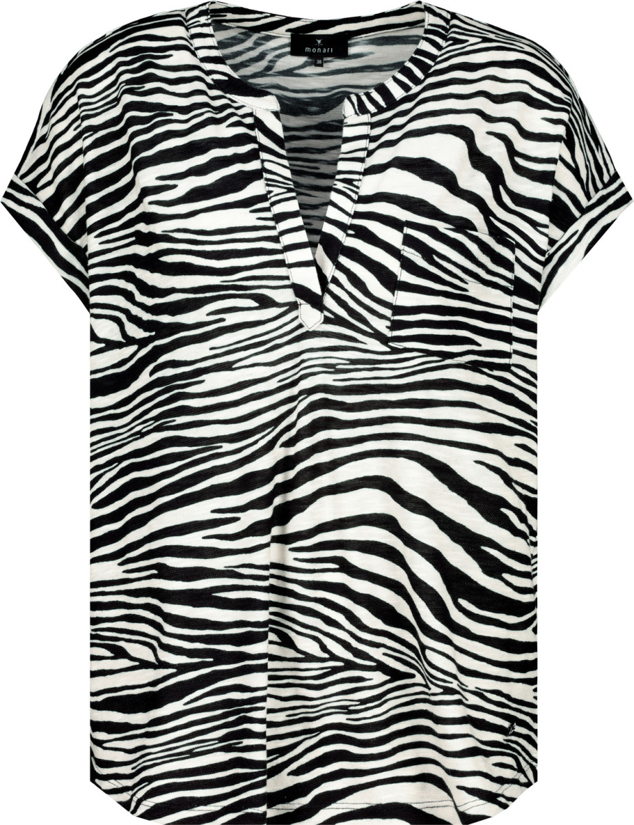 T-Shirt mit Zebramuster