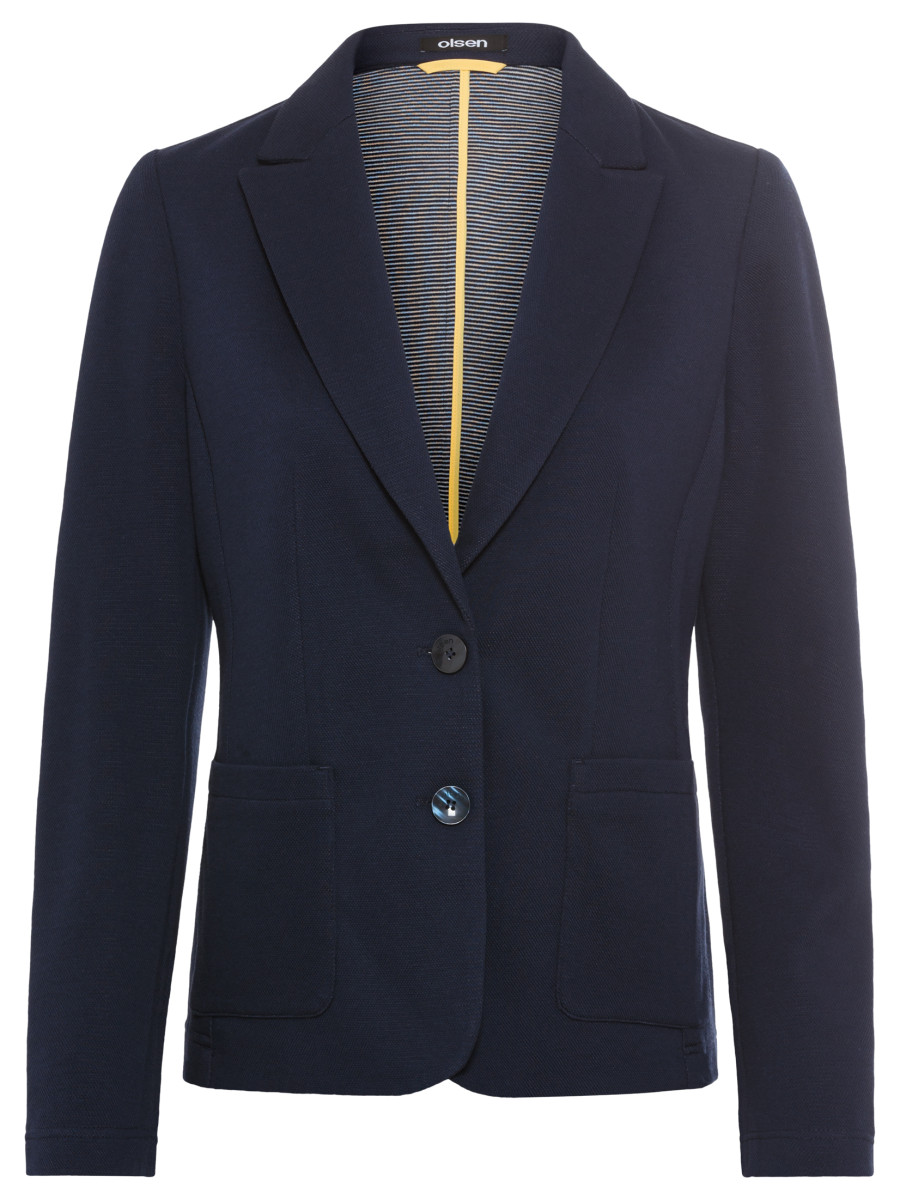 Jersey-Blazer blau