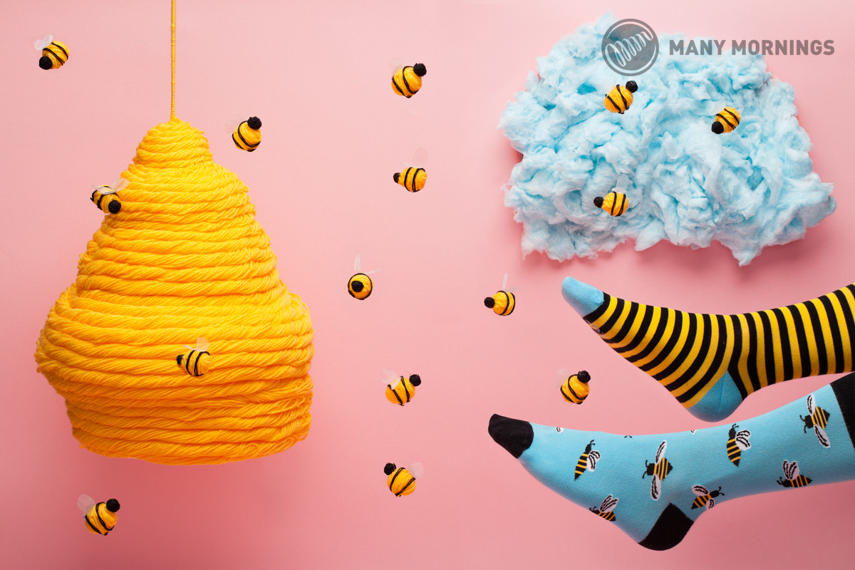 Socken "Bee Bee"