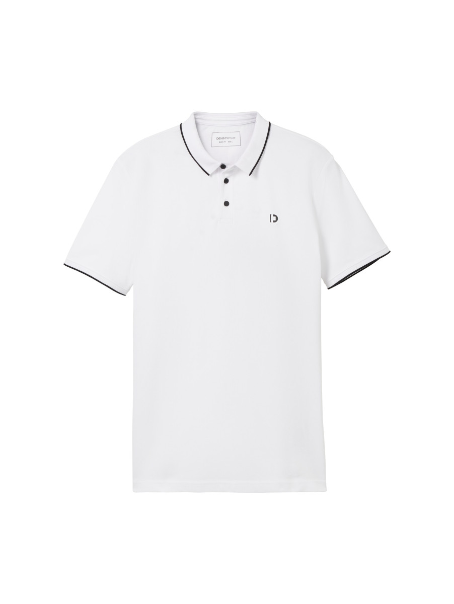 Basic Poloshirt weiß