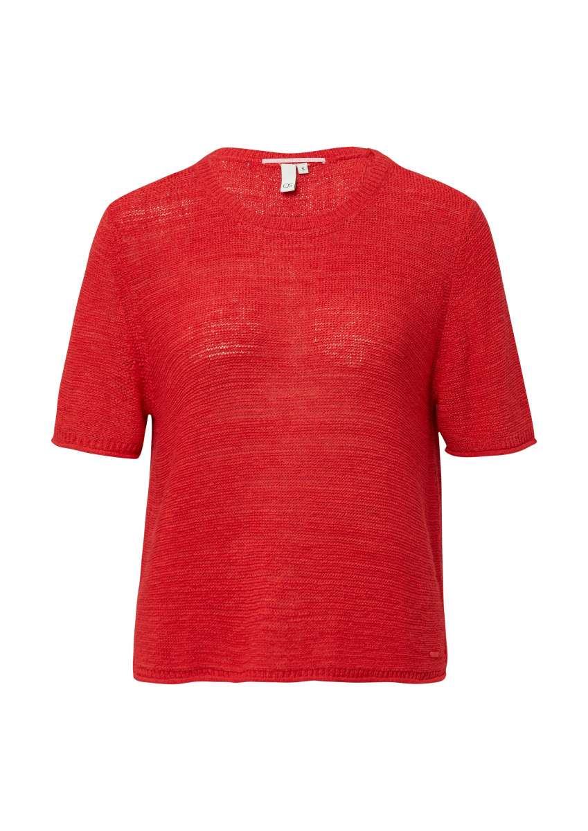 Kurzarmpullover rot